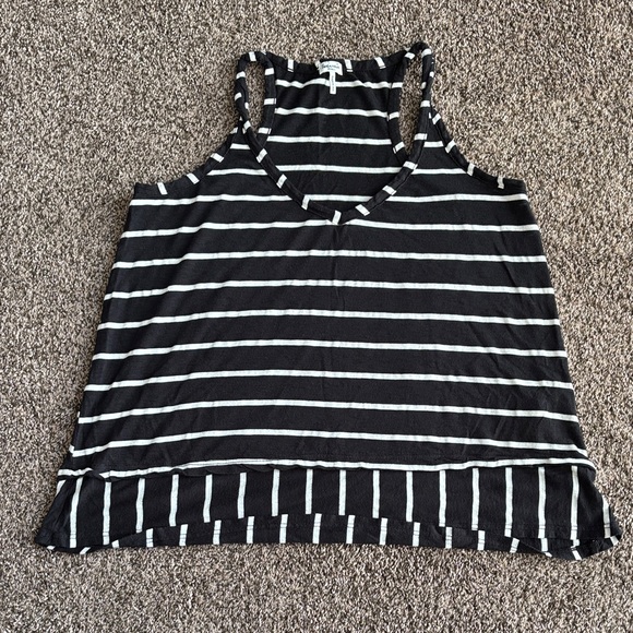 Splendid Striped Black and White Women's Tank Top ECU. Only worn twice - Picture 1 of 3